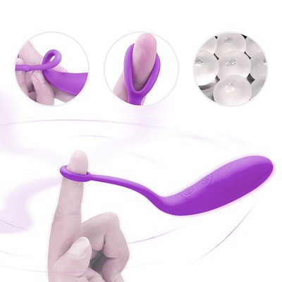 Foto 10 do produto Vibrador de Ponto G em Silicone com 9 Modos de Vibrações, Controle Remoto Sem Fio e Recarregável - S-Hande Tulip 3 | 9 x 3,1 cm | Disponível em 2 Cores