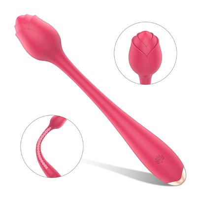 Foto 2 do produto Vibrador de Ponto G Recarregável em Silicone com 9 Modos de Vibrações - S-hande Lostus | 21,3 x 3,2 cm