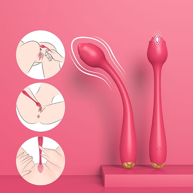 Vibrador de Ponto G Recarregável em Silicone com 9 Modos de Vibrações - S-hande Lostus | 21,3 x 3,2 cm - 3