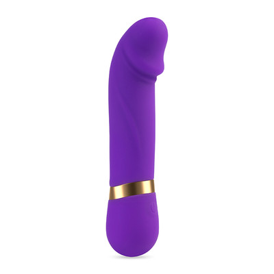Foto 2 do produto Vibrador Ponto G Recarregável em Silicone com Formato de Glande Definida e 10 Modos de Vibração - Imperador | 8 x 2,5 cm