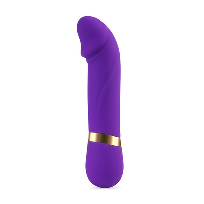 Foto 3 do produto Vibrador Ponto G Recarregável em Silicone com Formato de Glande Definida e 10 Modos de Vibração - Imperador | 8 x 2,5 cm
