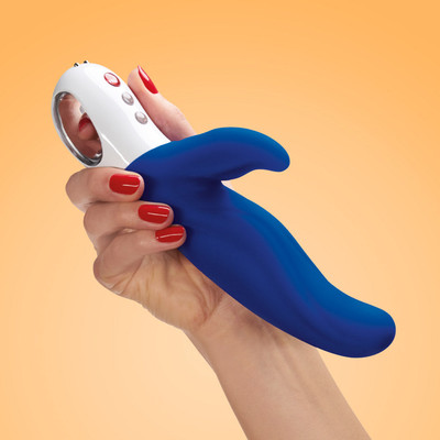 Foto 8 do produto Vibrador Ponto G Recarregável em Silicone Soft Touch com Estimulador de Clítoris e 6 Modos de Vibração, a Prova D'Água - Fun Factory Lady Bi | 22 x 4 cm | Disponível em 3 cores