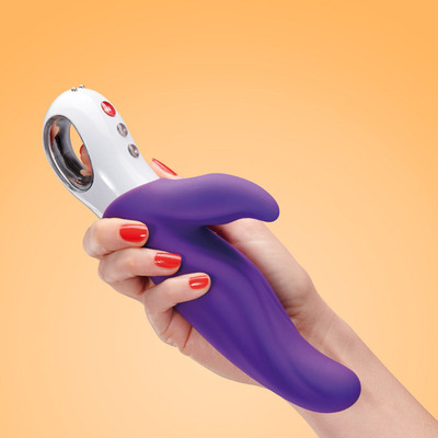 Foto 4 do produto Vibrador Ponto G Recarregável em Silicone Soft Touch com Estimulador de Clítoris e 6 Modos de Vibração, a Prova D'Água - Fun Factory Lady Bi | 22 x 4 cm | Disponível em 3 cores