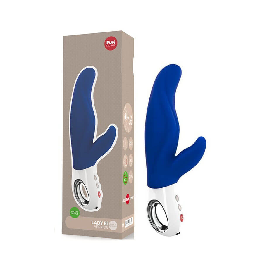 Vibrador Ponto G Recarregável em Silicone Soft Touch com Estimulador de Clítoris e 6 Modos de Vibração, a Prova D'Água - Fun Factory Lady Bi | 22 x 4 cm | Disponível em 3 cores - 7