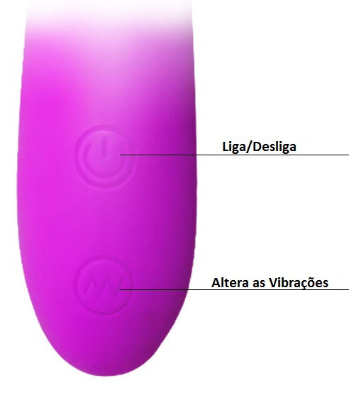 Vibrador de Ponto G Recarregável em Soft Touch com 30 Funções de Vibração, à Prova D'Água - Pretty Love Hiram | 12 x 4,8 cm - 5