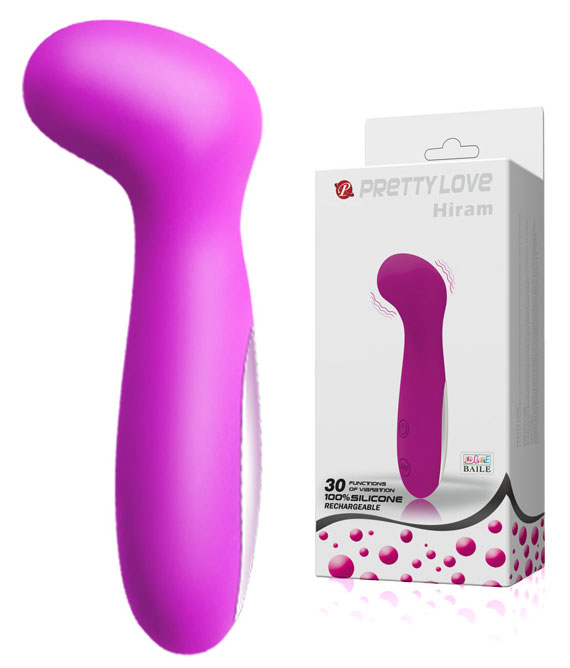 Vibrador de Ponto G Recarregável em Soft Touch com 30 Funções de Vibração, à Prova D'Água - Pretty Love Hiram | 12 x 4,8 cm - 1