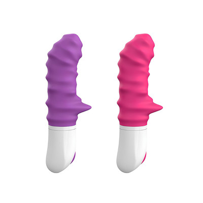 Vibrador de Ponto G em Silicone Flexível com Relevos e 9 Modos de Vibração - S-Hande Sparta 3 | 8,5 x 4,1 cm | Disponível em 2 Cores