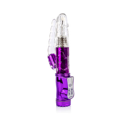 Foto 2 do produto Vibrador de Ponto G com Rotação 360°, Plug Anal Escalonado e 36 Modos de Vibração - Adão & Eva Jack Rabbit | 10,5 x 2,8 cm
