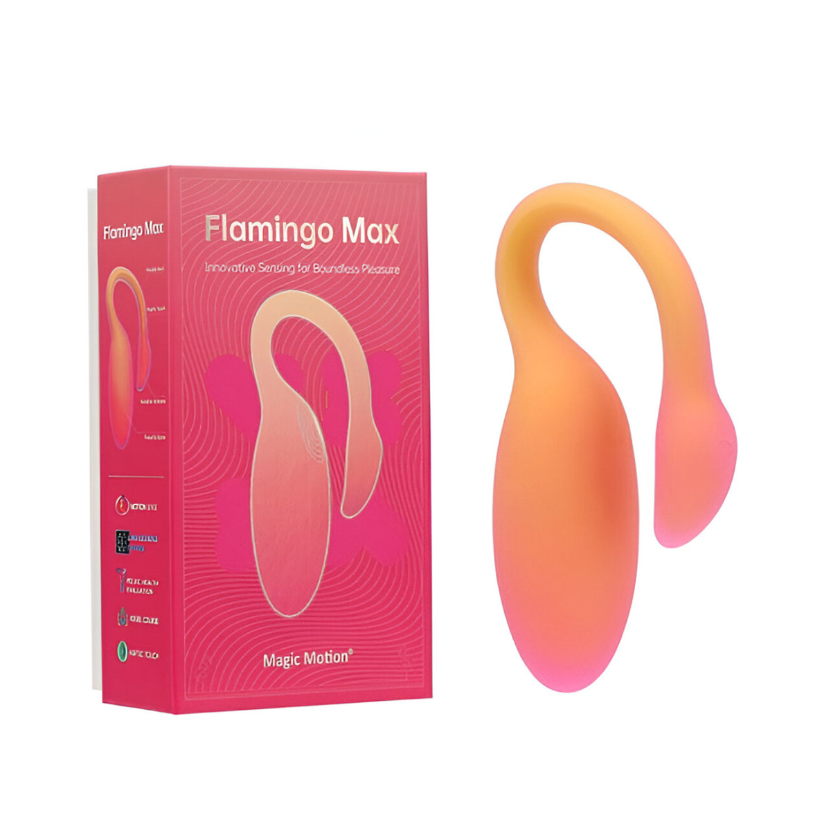 Vibrador de Ponto G com Sensores de Pressão, 10 Modos de Vibração, Controle por Aplicativo Interativo e Recarregável - Magic Motion Flamingo Max | Disponível em 3 Cores - 2