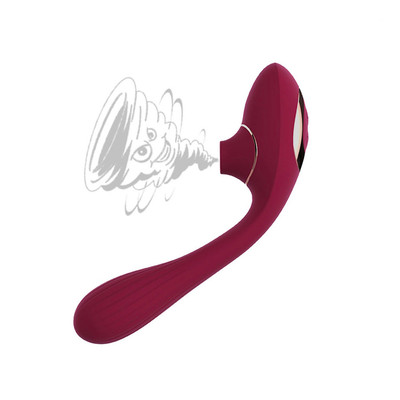 Vibrador de Ponto G em Silicone com 10 Modos de Vibração e Estimulador de Clitóris com 10 Níveis de Pulsação - Nv Toys Dina | Disponível em 2 Cores