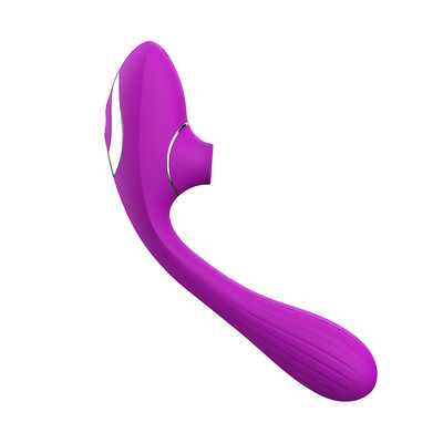 Foto 6 do produto Vibrador de Ponto G em Silicone com 10 Modos de Vibração e Estimulador de Clitóris com 10 Níveis de Pulsação - Nv Toys Dina | Disponível em 2 Cores