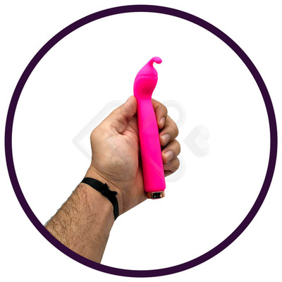 Foto 9 do produto Vibrador de Ponto G em Silicone com 10 Modos de Vibração - Hantewei Vibrators ZD 03 | 12,5 x 2,5 cm | Disponível em 2 Cores