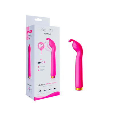 Foto 5 do produto Vibrador de Ponto G em Silicone com 10 Modos de Vibração - Hantewei Vibrators ZD 03 | 12,5 x 2,5 cm | Disponível em 2 Cores