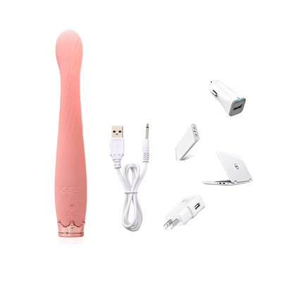 Foto 5 do produto Vibrador de Ponto G em Silicone com 10 Modos de Vibração, Resistente à Água e Carregamento Via Cabo USB - Vibrator | 13,2 x 2,3 cm