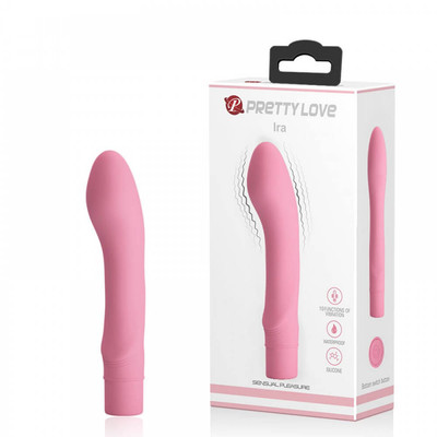 Foto 9 do produto Vibrador de Ponto G em Silicone com 10 Modos de Vibração e Resistente à Água - Pretty Love Ira | 15 x 2,5 cm | Disponível em 2 Cores