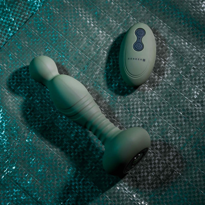 Vibrador de Ponto G em Silicone com 10 Modos de Vibrações e Movimentos, Controle Remoto e Recarregável - Gender X The General | 11,5 x 3,2 cm