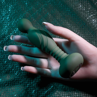 Vibrador de Ponto G em Silicone com 10 Modos de Vibrações e Movimentos, Controle Remoto e Recarregável - Gender X The General | 11,5 x 3,2 cm