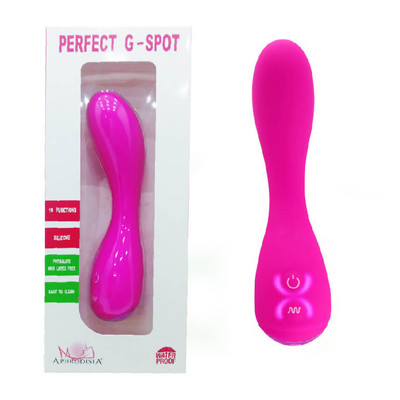 Foto 1 do produto Vibrador de Ponto G em Silicone  com 10 Modos de Vibrações - Perfect G-Spot| Disponível em 2 Cores