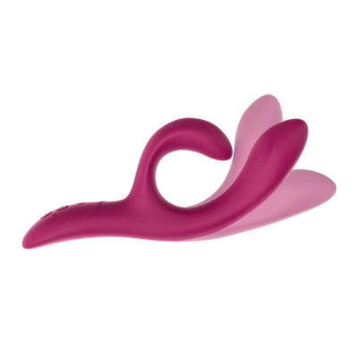 Foto 4 do produto Vibrador de Ponto G em Silicone com 13 Vibrações, Plug Lateral, Aplicativo para Controle de Vibração e Recarregável - We-Vibe Nova 2 | 22 x 3,5 cm