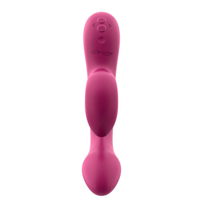 Foto 6 do produto Vibrador de Ponto G em Silicone com 13 Vibrações, Plug Lateral, Aplicativo para Controle de Vibração e Recarregável - We-Vibe Nova 2 | 22 x 3,5 cm