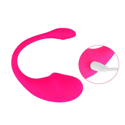 Foto 3 do produto Vibrador de Ponto G em Silicone com 9 Modos de Vibração, Controle por Aplicativo e Carregamento via Cabo USB - Side Curve | 7,1 x 3,6 cm