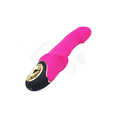Foto 5 do produto Vibrador de Ponto G em Silicone Aveludado com Texturas Anelares, 9 Modos de Vibração e Carregamento via Cabo "USB" Magnético - Vibrator | 12,4 x 3,4 cm