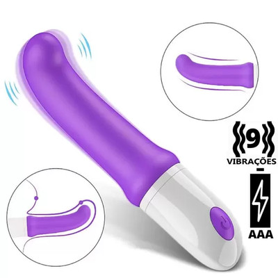 Foto 4 do produto Vibrador de Ponto G em Silicone Flexível com 9 Modos de Vibração - S-Hande Sparta-4 | 13 x 3,3 cm | Disponível em 2 cores