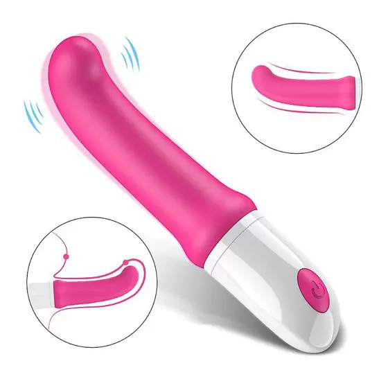 Vibrador de Ponto G em Silicone Flexível com 9 Modos de Vibração - S-Hande Sparta-4 | 13 x 3,3 cm | Disponível em 2 cores - 3