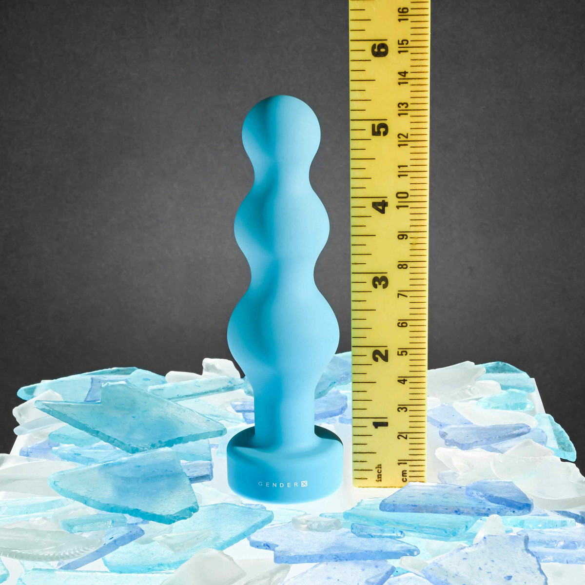 Vibrador em Silicone, Formato Escalonado com 10 Modos de Vibrações e Recarregável - Gender X Plugged Up | 11,8 x 3,7 cm - 5