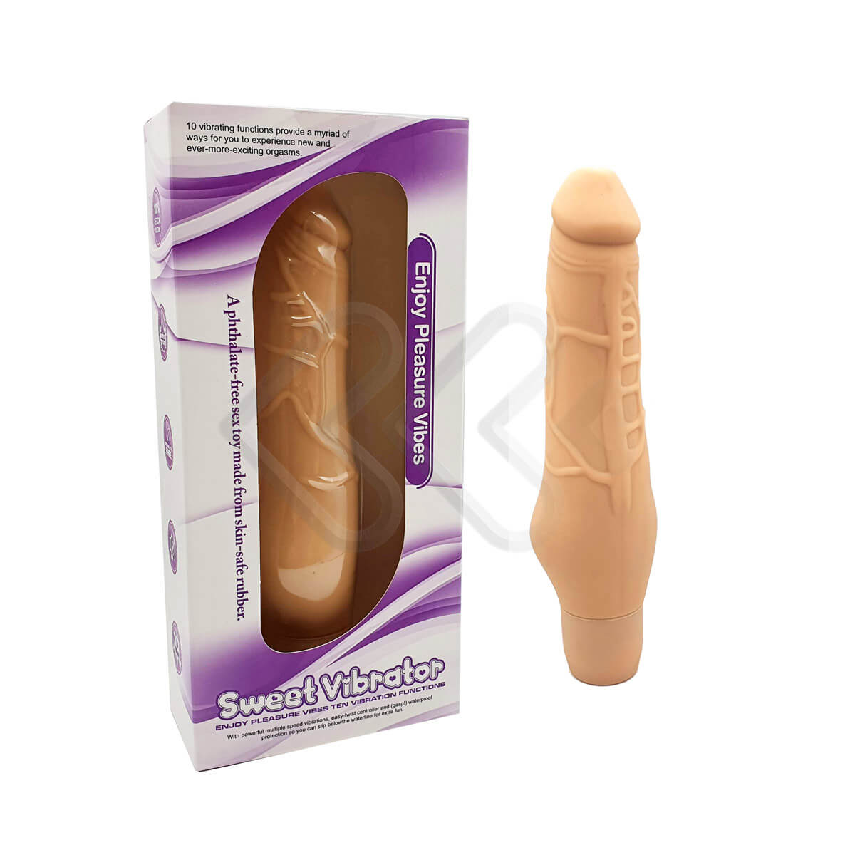 Vibrador de Ponto G em Silicone no Formato de Pênis Realístico com 10 Modos de Vibração - Sweet Vibrator | 11,1 x 3,5 cm | Disponível em 3 Cores - 6