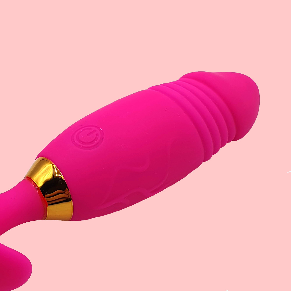 Vibrador de Ponto G em Silicone com Glande, Controle via Aplicativo, 9 Modos de Vibração e Movimentos de Vai e Vem | 8,8 x 3,3 cm | Disponível em 2 Cores - 3