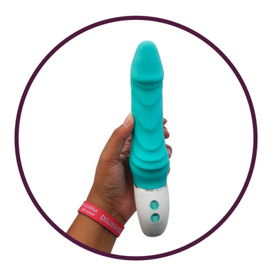 Vibrador de Ponto G em Silicone com Glande, Recarregável e 9 Modos de Vibração - S-Hande Tornado | 16,5 x 3,8 cm | Disponível em 2 Cores