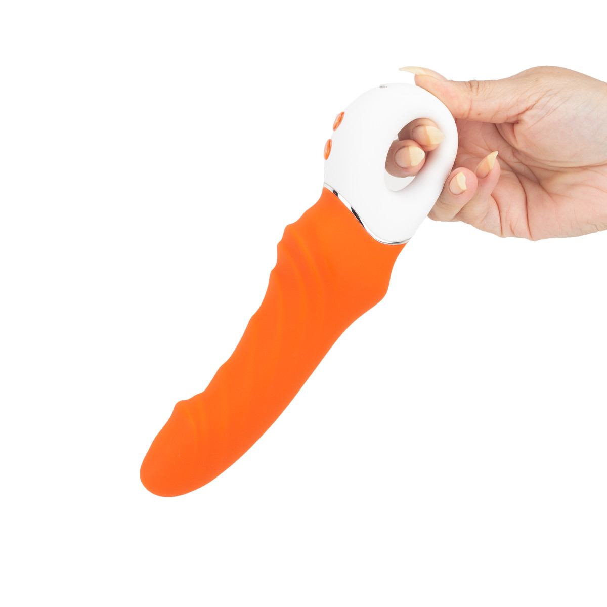 Vibrador de Ponto G em Silicone com Glande, Recarregável e 9 Modos de Vibração - S-Hande Tornado | 16,5 x 3,8 cm | Disponível em 2 Cores - 5