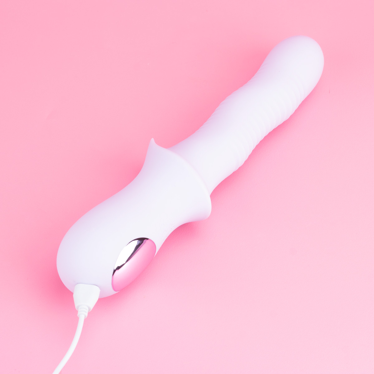 Vibrador de Ponto G em Silicone Macio com 10 Modos de Vibração, Função Vai e Vem e Recarregável - Exclusiva NuviaWave - 5