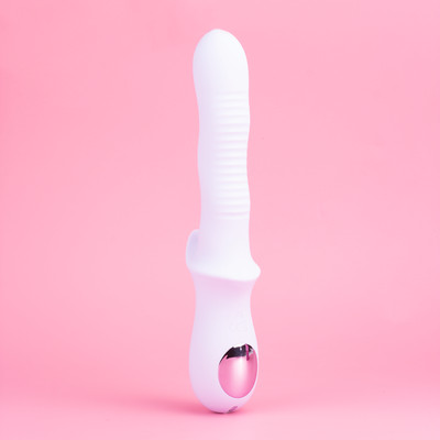 Foto 3 do produto Vibrador de Ponto G em Silicone Macio com 10 Modos de Vibração, Função Vai e Vem e Recarregável - Exclusiva NuviaWave