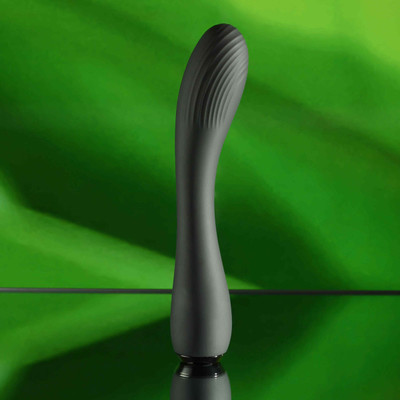Vibrador de Ponto G em Silicone com Ponta Texturizada, 10 Modos de Vibração e Recarregável - Selopa Midnight Magic | 15,5 x 3,6 cm