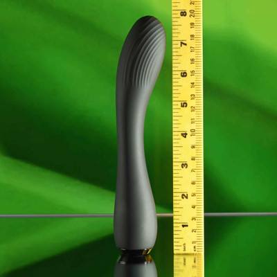 Foto 7 do produto Vibrador de Ponto G em Silicone com Ponta Texturizada, 10 Modos de Vibração e Recarregável - Selopa Midnight Magic | 15,5 x 3,6 cm