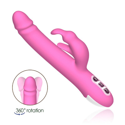 Foto 5 do produto Vibrador Rabbit em Silicone com Rotação 360°, Estimulador de Períneo e 7 Modos de Vibração - Vibe Pag | 14 x 3,5 cm | Disponível em 2 Cores