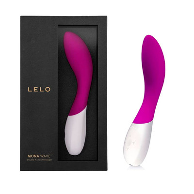 Foto 2 do produto Vibrador de Ponto G em Silicone Soft Touch com 10 Modos de Vibração, Recarregável e Resistente à Água - 21 x 3,3 cm | LELO Mona Wave | Disponível em 3 Cores