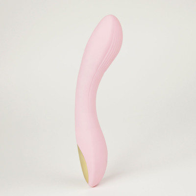 Foto 3 do produto Vibrador de Ponto G em Silicone com Texturas Anelares, 7 Modos de Vibração e Carregamento via Cabo USB - Topo Toys Enjoy Irvini | 12,5 x 3,2 cm | Disponível em 2 Cores