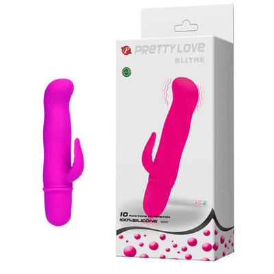 Foto 1 do produto Vibrador de Ponto G em Soft Touch com Estimulador Clitoriano, 10 Modos de Vibração e Resistência a Água - Pretty Love Blithe | Disponível em 2 Cores
