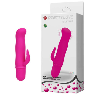 Foto 3 do produto Vibrador de Ponto G em Soft Touch com Estimulador Clitoriano, 10 Modos de Vibração e Resistência a Água - Pretty Love Blithe | Disponível em 2 Cores