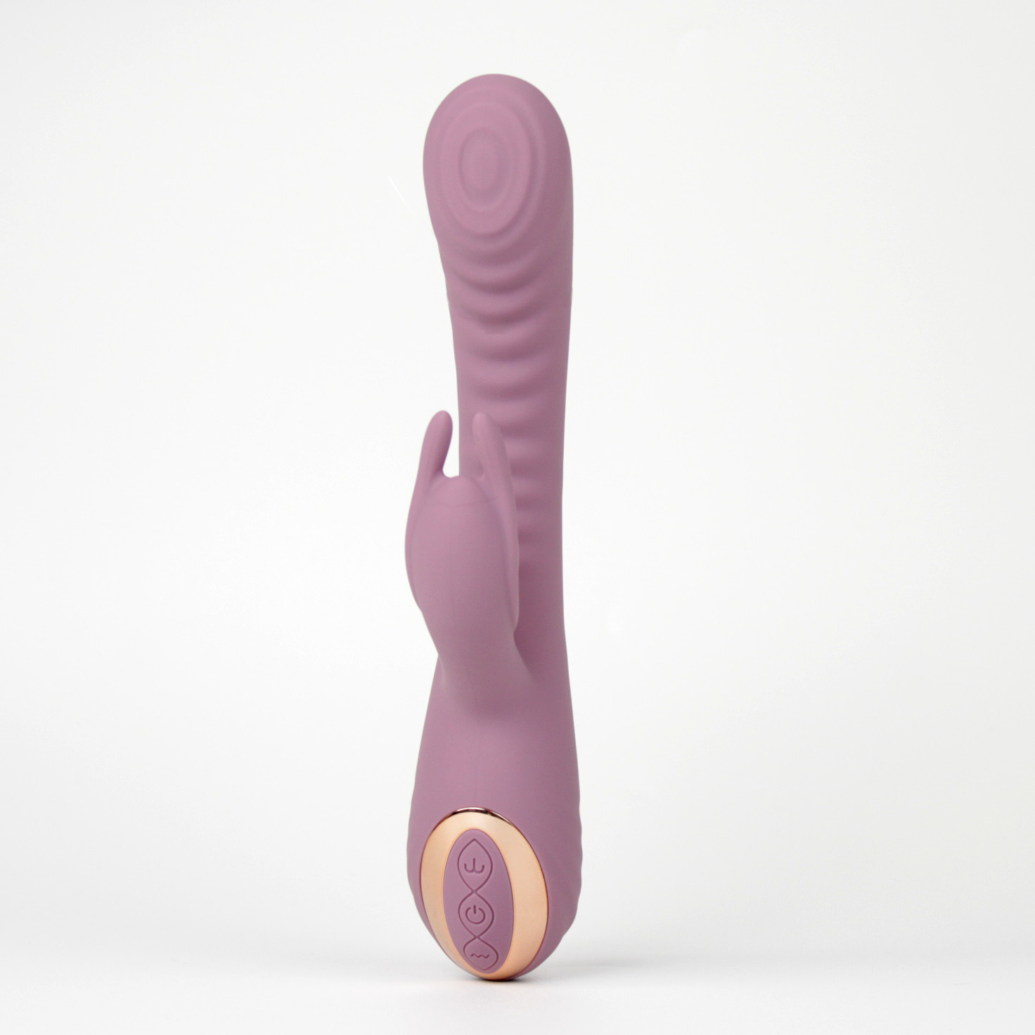 Vibrador de Ponto G com Texturas Ondulares e Clitóris em Forma de Coelho, 10 Modos de Vibração e 5 Níveis de Velocidade de Pulsação - Topo Toys Essencial Throb Bunny | Disponível em 2 Cores - 5