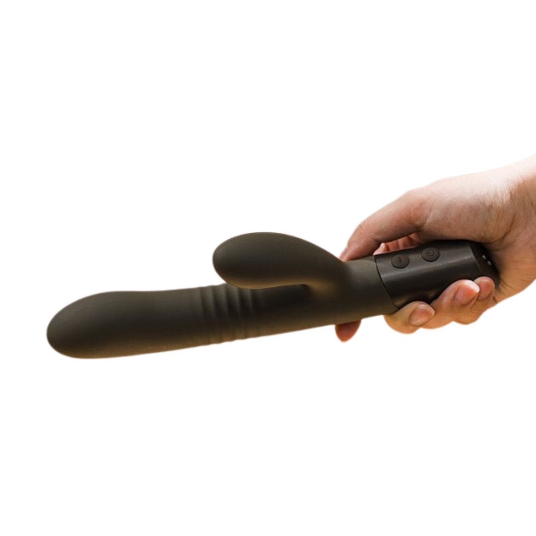 Vibrador Rabbit com 10 Modos de Vibração, 3 Movimentos de Vai e Vem e Base Recarregável - Winyi Hailey | 15 x 3,4 cm | Disponível em 2 Cores - 6