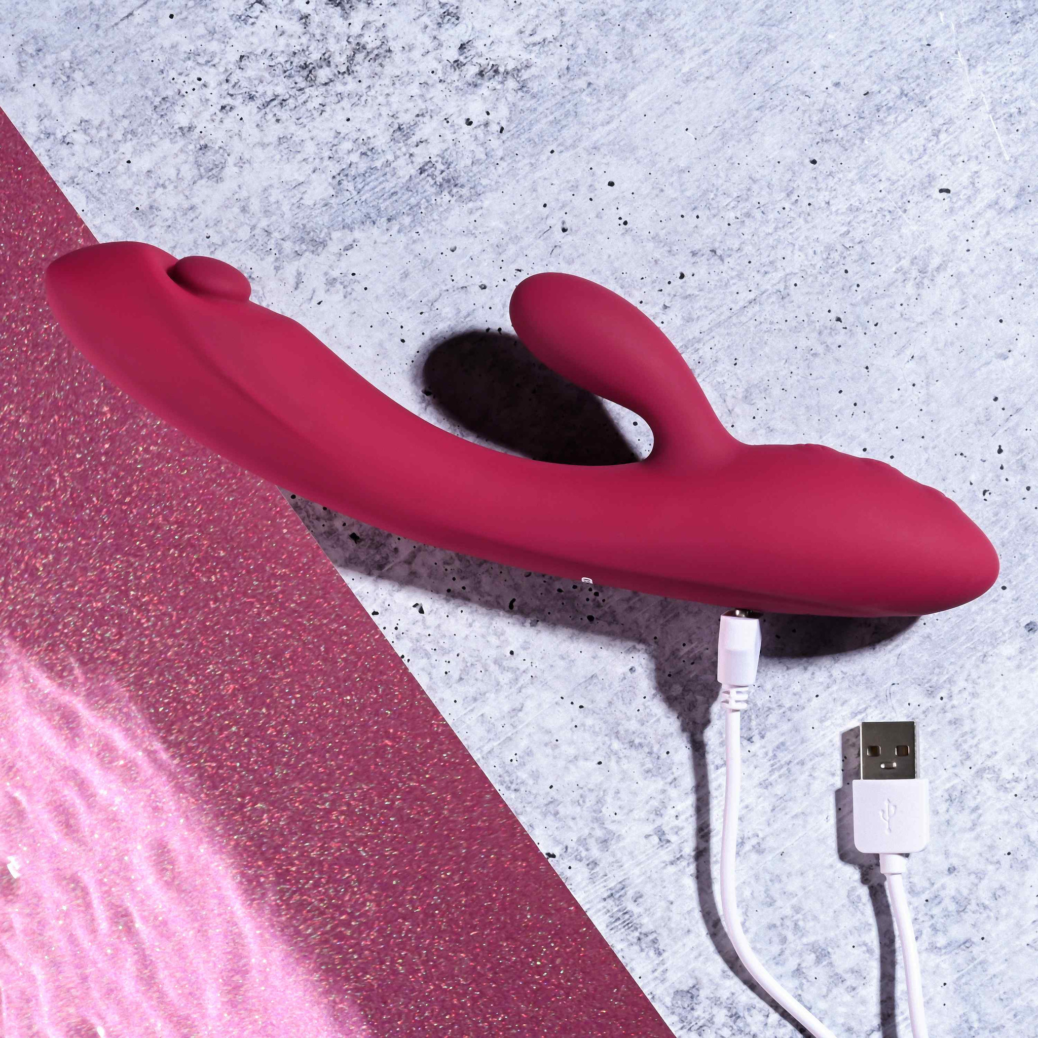 Vibrador Rabbit com 10 Modos de Vibração, Esfera Estimuladora, 2 Motores, Resistente à Água e Recarregável - Evolved Jammin' G | 13 x 3,6 cm - 3