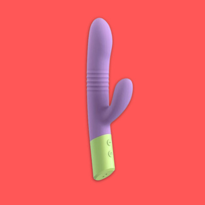 Foto 6 do produto Vibrador Rabbit com 10 Modos de Vibração, Movimentos de Vai e Vem e Carregamento via Cabo USB - Intt Toys Êxtase | 15 x 3,4 cm | Disponível em 2 Cores