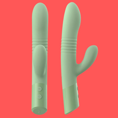Foto 2 do produto Vibrador Rabbit com 10 Modos de Vibração, Movimentos de Vai e Vem e Carregamento via Cabo USB - Intt Toys Êxtase | 15 x 3,4 cm | Disponível em 2 Cores