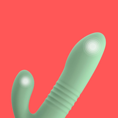 Foto 3 do produto Vibrador Rabbit com 10 Modos de Vibração, Movimentos de Vai e Vem e Carregamento via Cabo USB - Intt Toys Êxtase | 15 x 3,4 cm | Disponível em 2 Cores