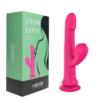 Foto 1 do produto Vibrador Rabbit com 10 Modos de Vibração e Rotações, 10 Tipos de Pulsações, Ventosa na Base e Carregamento Via Cabo USB - I-moon Snow Love | Disponível em 2 Cores