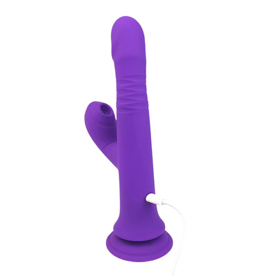 Foto 7 do produto Vibrador Rabbit com 10 Modos de Vibração e Rotações, 10 Tipos de Pulsações, Ventosa na Base e Carregamento Via Cabo USB - I-moon Snow Love | Disponível em 2 Cores